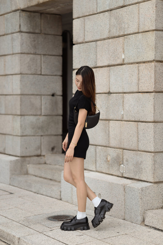 Soft Knit Turtle Neck Dress