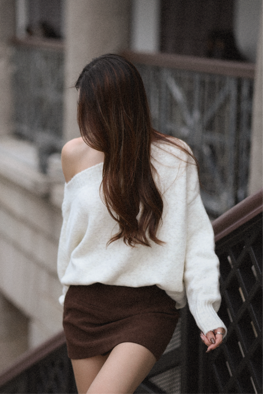 Brandy One Shoulder Oversized Sweater